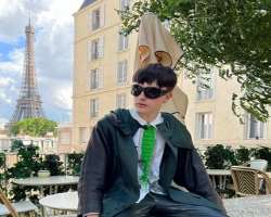 The star loves traveling and visited Eiffel Tower, Paris in June 2022.